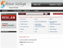 Tablet Screenshot of iktisatsozlugu.com